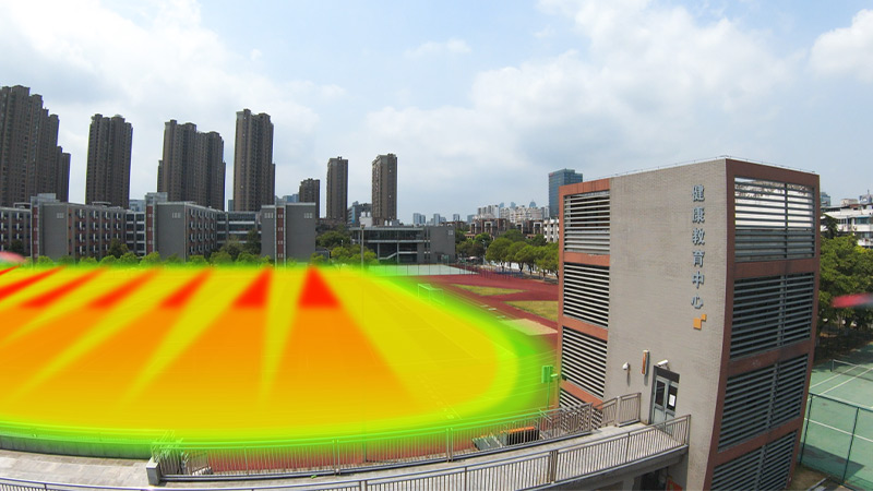 清聽聲學靜音操場系統(tǒng)，定向發(fā)聲不擾民