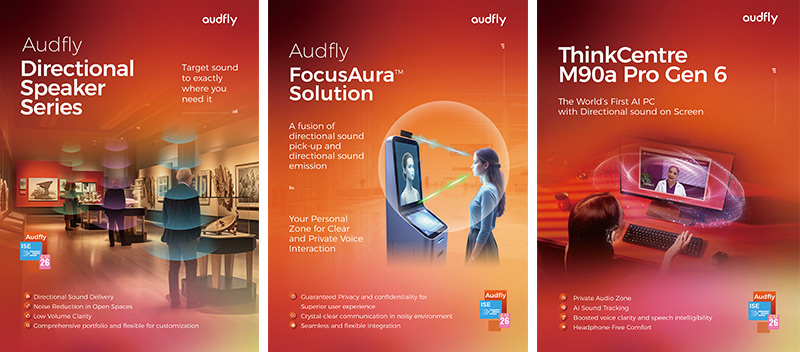 在ISE2026上，清聽聲學將展示多款定向聲技術產品